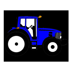 Pobarvana pobarvanka - Pobarvanka velikega in zmogljivega traktorja