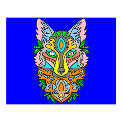 Pobarvana pobarvanka - Pobarvanka volka - mandale