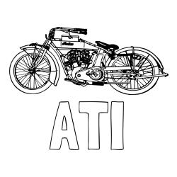 Online izdelana pobarvanka - Pobarvanka imena ATI in pobarvanka starega motorja