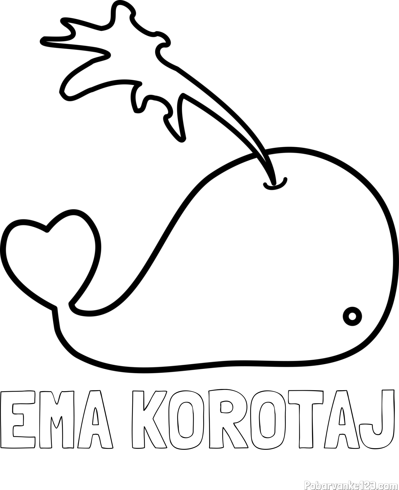 Pobarvanka imena EMA KOROTAJ in pobarvanka kit