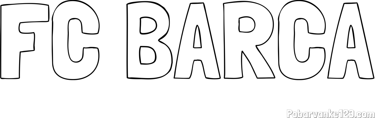 Pobarvanka imena FC BARCA