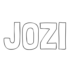 Online izdelana pobarvanka - Pobarvanka imena JOŽI