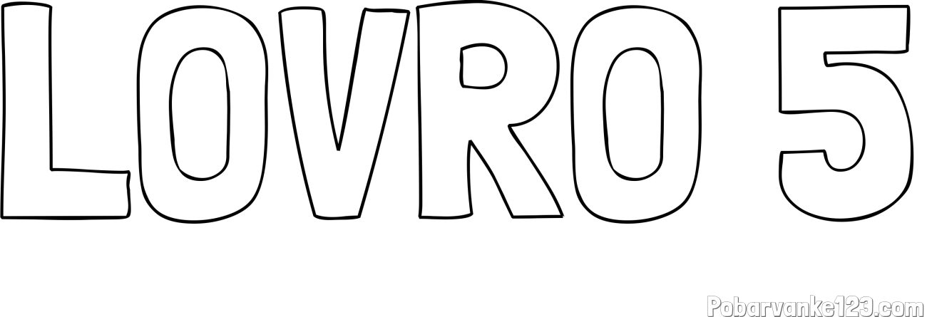 Pobarvanka imena LOVRO 5