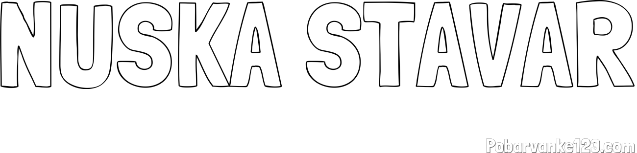 Pobarvanka imena NUŠKA ŠTAVAR