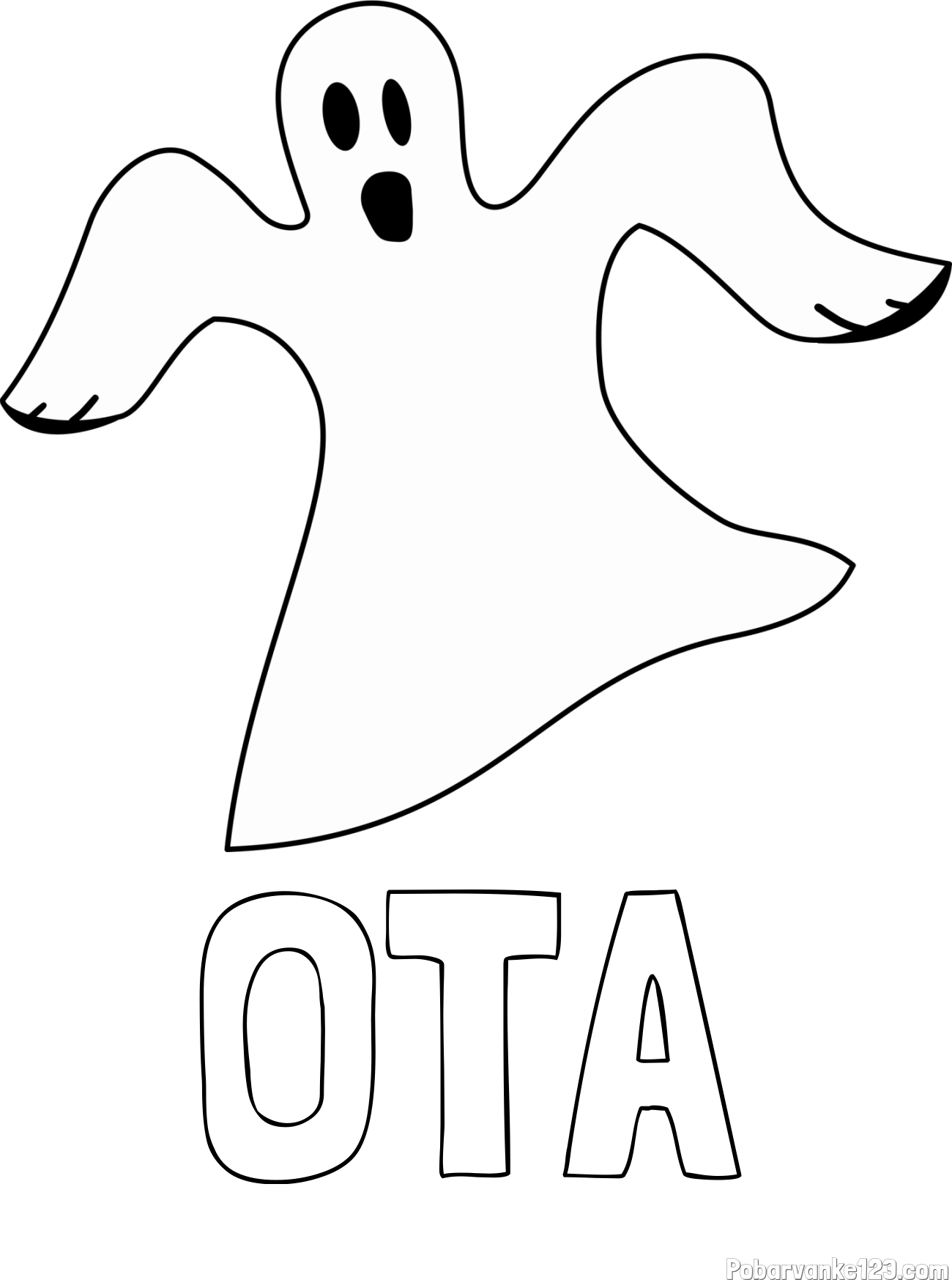 Pobarvanka imena OTA in pobarvanka duha