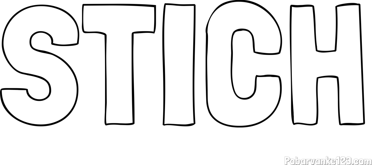Pobarvanka imena STICH