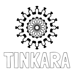 Online izdelana pobarvanka - Pobarvanka imena TINKARA in lepa pobarvanka mandale