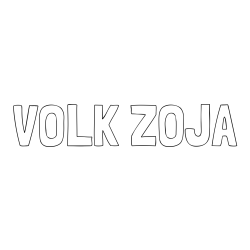Online izdelana pobarvanka - Pobarvanka imena VOLK ZOJA