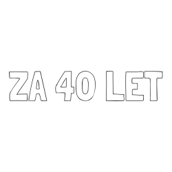 Online izdelana pobarvanka - Pobarvanka imena ZA 40 LET