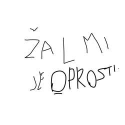 žal mi je oprosti