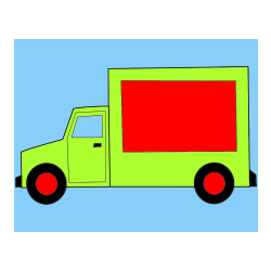 POBARVANA POBARVANKA - Otroška pobarvanka kamiona