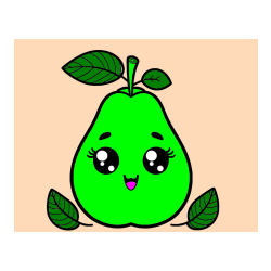 Pobarvana pobarvanka - Pobarvanka hruške