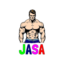 POBARVANA POBARVANKA - Pobarvanka imena JAŠA in pobarvanka bodybuilder-ja