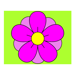 Pobarvana pobarvanka - Pobarvanka lepega cveta