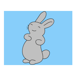 Pobarvana pobarvanka - Pobarvanka nasmejanega zajčka