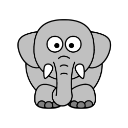 POBARVANA POBARVANKA - Pobarvanka slona