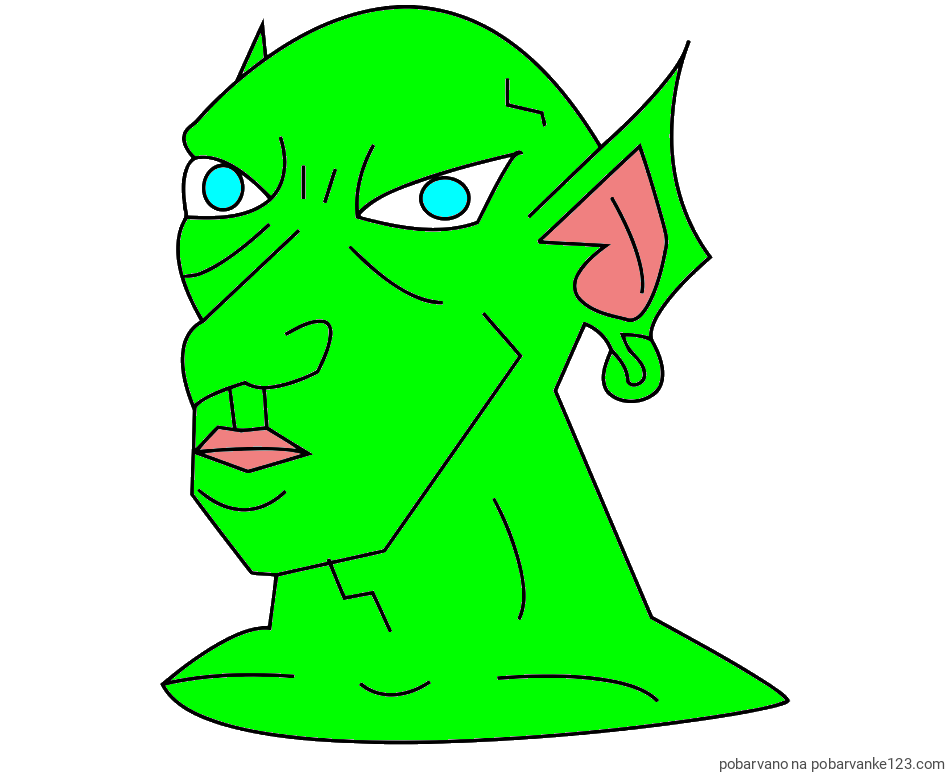 POBARVANA POBARVANKA - Pobarvanka strašnega škrata