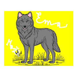 POBARVANA POBARVANKA - Pobarvanka volka