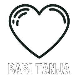 Online izdelana pobarvanka - Pobarvanka imena BABI TANJA in pobarvanka lepega srčka