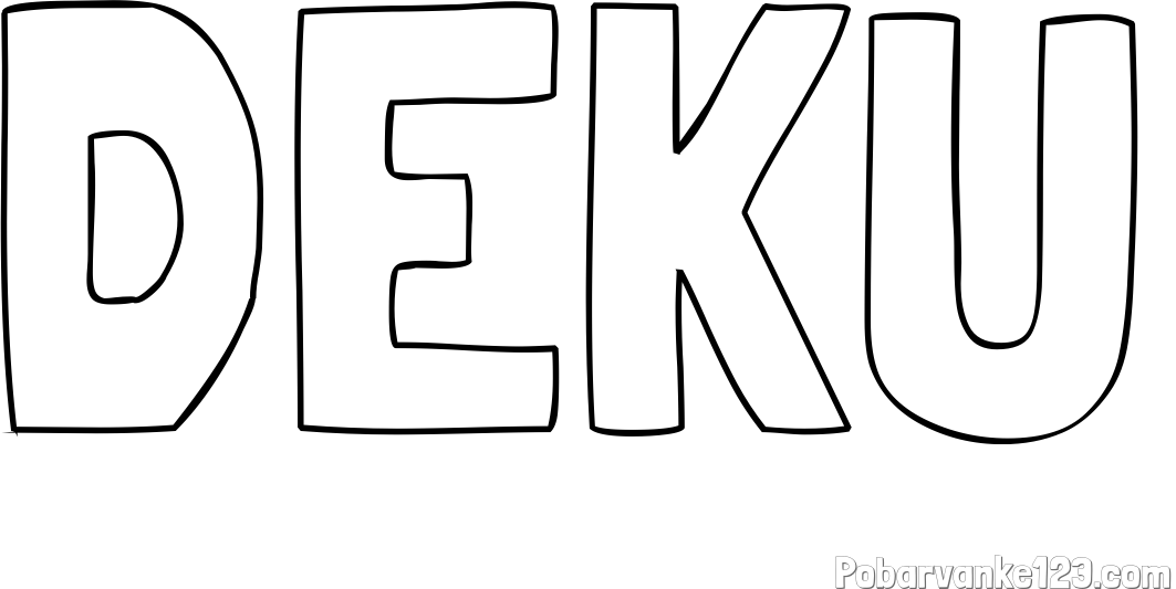 Pobarvanka imena DEKU