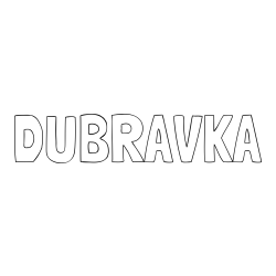 Pobarvanka imena DUBRAVKA
