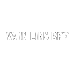 Online izdelana pobarvanka - Pobarvanka imena IVA IN LINA BFF