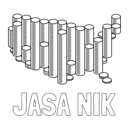 Online izdelana pobarvanka - Pobarvanka imena JAŠA NIK in pobarvanka kovancev