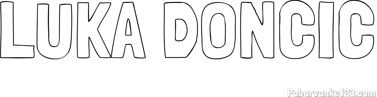 Pobarvanka imena LUKA DONČIČ