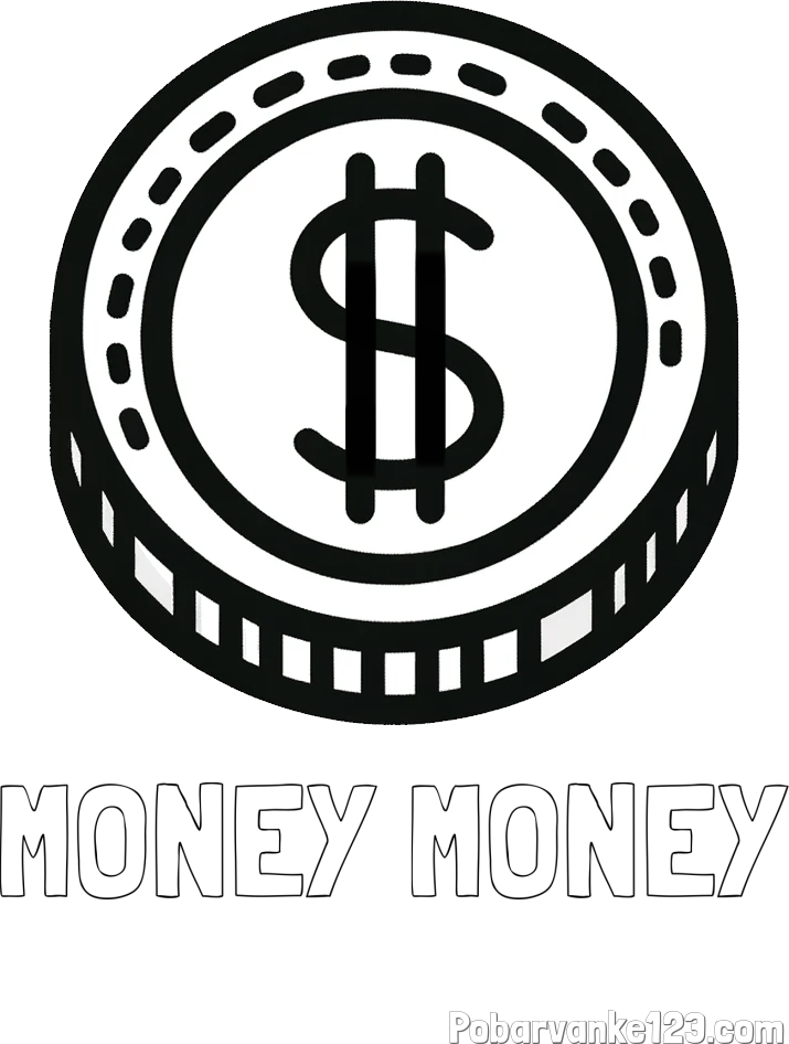 Pobarvanka imena MONEY MONEY in pobarvanka kovanca - USD (ameriški dolar)