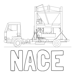 Online izdelana pobarvanka - Pobarvanka imena NACE in pobarvanka velikega tovornjaka