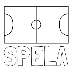 Pobarvanka imena ŠPELA in pobarvanka nogometnega igrišča