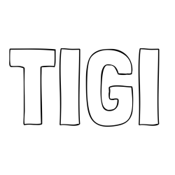 Online izdelana pobarvanka - Pobarvanka imena TIGI