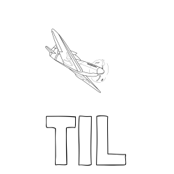 Online izdelana pobarvanka - Pobarvanka imena TIL in pobarvanka lovca