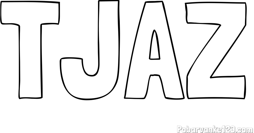 Pobarvanka imena TJAŽ