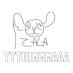 Online izdelana pobarvanka - Pobarvanka imena TTTIIIMMMAAA in stitch Zala