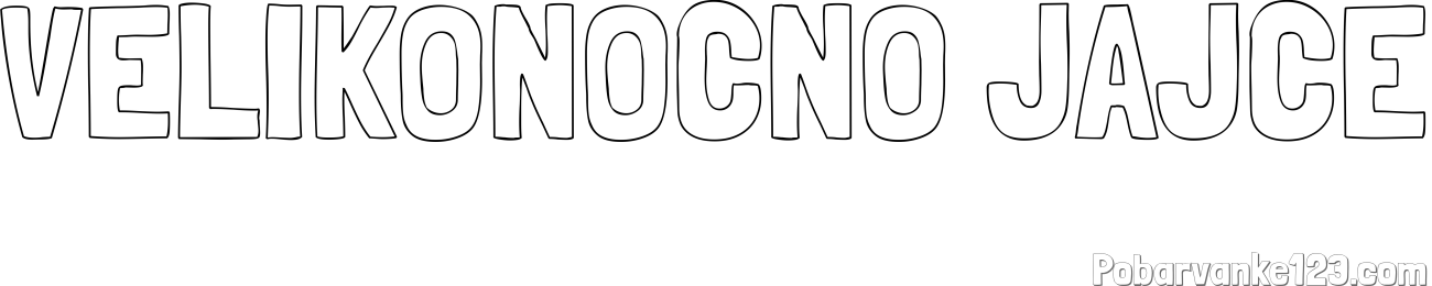 Pobarvanka imena VELIKONOČNO JAJCE