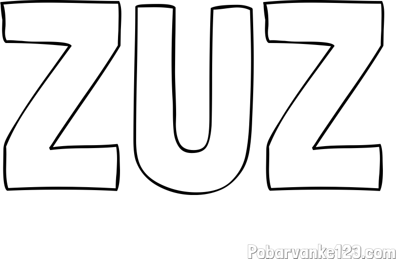 Pobarvanka imena ZUZ
