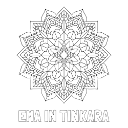 Online izdelana pobarvanka - Pobarvanka imena EMA IN TINKARA in Čudovita pobarvanka mendale