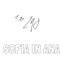 Online izdelana pobarvanka - Pobarvanka imena SOFIA IN ANA in POŠTEVANKA 10