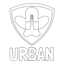 Online izdelana pobarvanka - Pobarvanka imena URBAN in pobarvanka NK Maribor (grb)