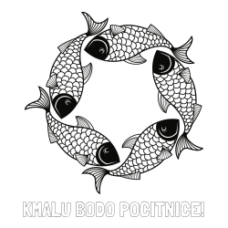 Online izdelana pobarvanka - Pobarvanka imena KMALU BODO POČITNICE! in pobarvanka rib - mandale