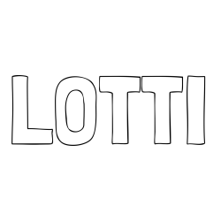 Online izdelana pobarvanka - Pobarvanka imena LOTTI