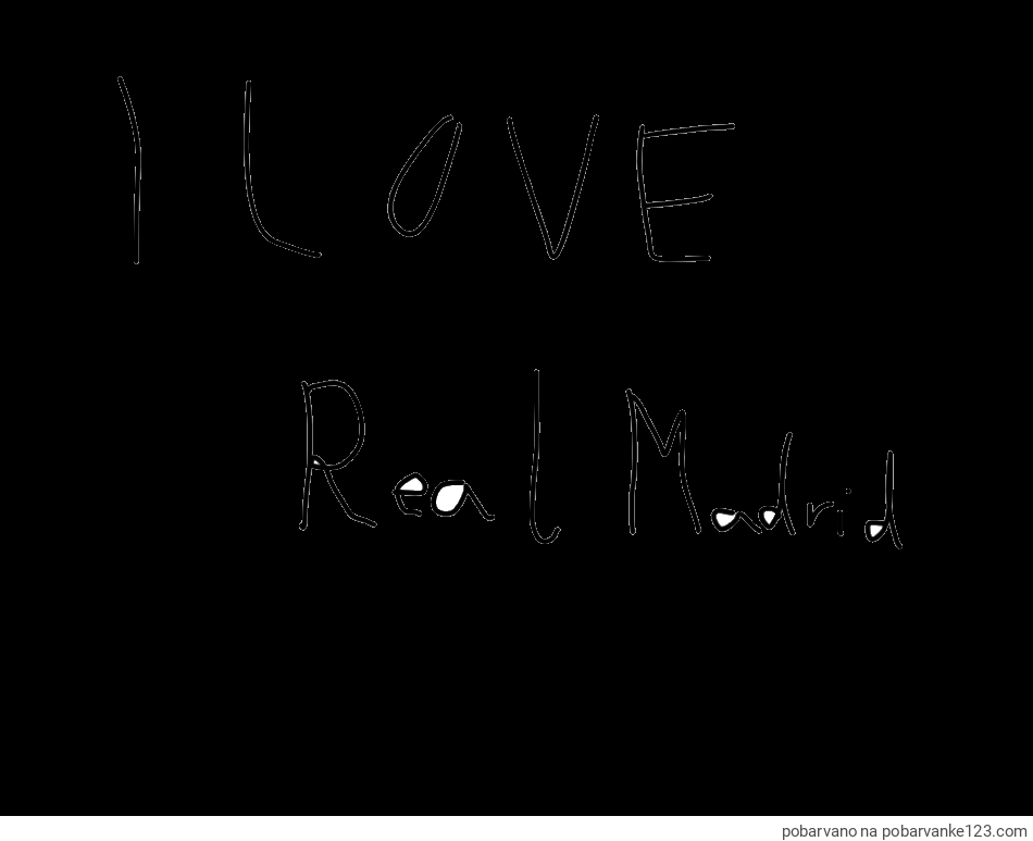 POBARVANA POBARVANKA - i love real mdrid