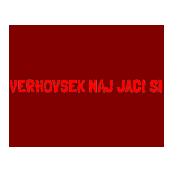 Pobarvana pobarvanka - Pobarvanka imena VERHOVŠEK NAJ JAČI SI