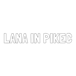 Online izdelana pobarvanka - Pobarvanka imena LANA IN PIKEC
