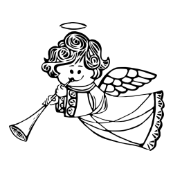 Pobarvanka angelčka