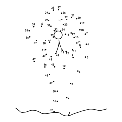 Črtna pobarvanka cvetlice