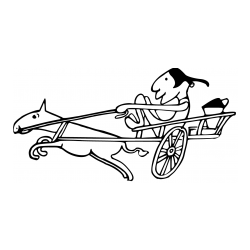 Pobarvanka dirkalnega konja