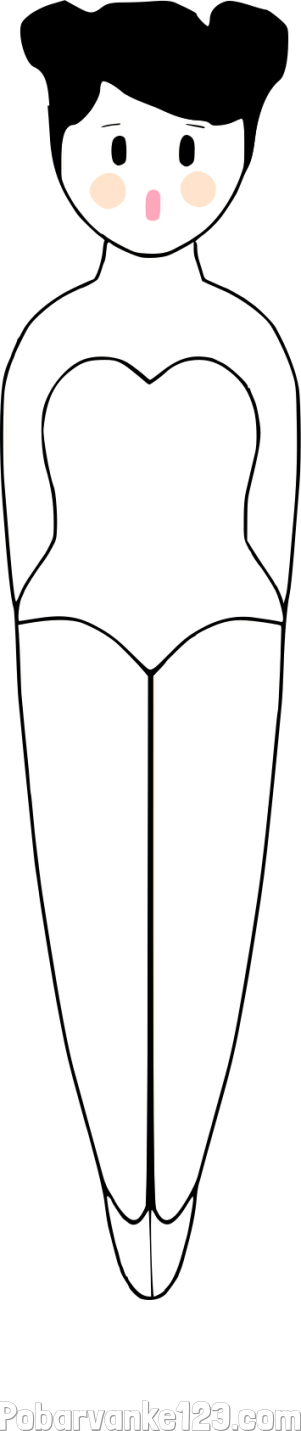 Enostavna pobarvanka baletke