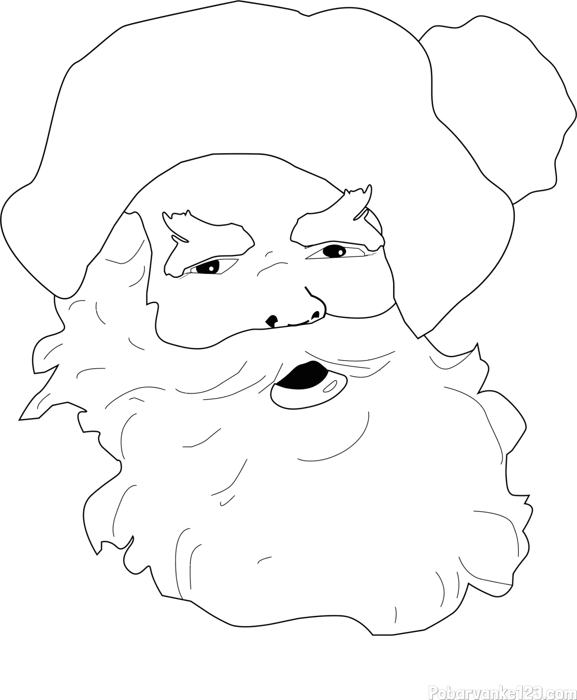 Enostavna pobarvanka Božička